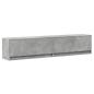 Preview: TV-Wandschrank mit LED Betongrau 180x31x38 cm