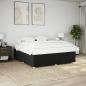 Preview: ARDEBO.de - Bettgestell ohne Matratze Schwarz 180x200 cm Stoff