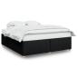 Preview: Bettgestell ohne Matratze Schwarz 180x200 cm Stoff
