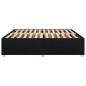 Preview: Bettgestell ohne Matratze Schwarz 180x200 cm Stoff