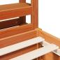 Preview: Massivholzbett ohne Matratze Wachsbraun 140x200 cm Kiefernholz