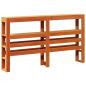 Preview: Massivholzbett ohne Matratze Wachsbraun 140x190 cm Kiefernholz