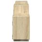 Preview: Wandregal Sonoma-Eiche 129x18x42 cm Holzwerkstoff