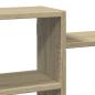Preview: Wandregal Sonoma-Eiche 129x18x42 cm Holzwerkstoff