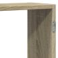 Preview: Wandregal Sonoma-Eiche 129x18x42 cm Holzwerkstoff
