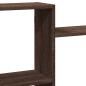 Preview: Wandregal Braun Eichen-Optik 159x18x65 cm Holzwerkstoff