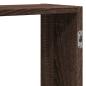 Preview: Wandregal Braun Eichen-Optik 159x18x65 cm Holzwerkstoff