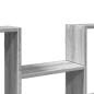 Preview: Wandregal Grau Sonoma 99x15x60 cm Holzwerkstoff