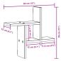 Preview: Wandregale 2 Stk. Betongrau 38x12x38 cm Holzwerkstoff