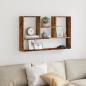 Preview: Wandregal Altholz-Optik 99x15x60 cm Holzwerkstoff