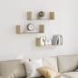 Preview: Wandregale 3 Stk. Sonoma-Eiche 58x18x18 cm Holzwerkstoff