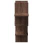 Preview: Wandregal Braun Eichen-Optik 124,5x18x60,5 cm Holzwerkstoff