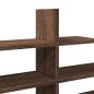 Preview: Wandregal Braun Eichen-Optik 124,5x18x60,5 cm Holzwerkstoff