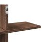 Preview: Wandregal Braun Eichen-Optik 124,5x18x60,5 cm Holzwerkstoff