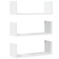 Preview: Wandregale 3 Stk. Weiß 58x18x18 cm Holzwerkstoff