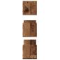 Preview: Wandregale 3 Stk. Altholz-Optik 58x18x18 cm Holzwerkstoff
