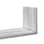 Preview: Wandregale 3 Stk. Grau Sonoma 80x18x18 cm Holzwerkstoff