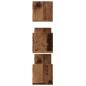 Preview: Wandregale 3 Stk. Altholz-Optik 80x18x18 cm Holzwerkstoff