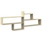 Preview: Wandregal Sonoma-Eiche 167,5x18x68 cm Holzwerkstoff