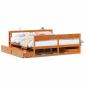 Preview: Massivholzbett ohne Matratze Wachsbraun 180x200 Kiefernholz