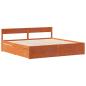 Preview: Massivholzbett ohne Matratze Wachsbraun 180x200 Kiefernholz