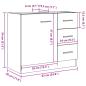 Preview: Waschbeckenunterschrank Altholz-Optik 63x30x54 cm Holzwerkstoff