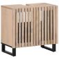 Preview: ARDEBO.de - Waschbeckenunterschrank 62x34x58 cm Massivholz Mango