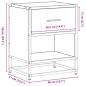 Preview: Nachttische 2 Stk. Grau Sonoma 40x31x50 cm Holzwerkstoff
