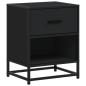 Preview: Nachttische 2 Stk. Schwarz 40x31x50 cm Holzwerkstoff