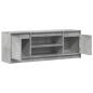 Preview: TV-Schrank mit LED-Beleuchtung Betongrau 139,5x34x50 cm