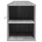 Preview: TV-Wandschrank mit LED-Beleuchtung Grau Sonoma 180x31x39,5 cm