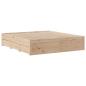 Preview: Massivholzbett ohne Matratze mit Schubladen 200x200 cm Kiefer