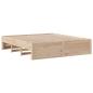 Preview: Massivholzbett ohne Matratze mit Schubladen 200x200 cm Kiefer