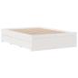 Preview: Massivholzbett ohne Matratze mit Schubladen Weiß 160x200 cm
