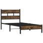 Preview: Bettgestell ohne Matratze mit Kopfteil Sonoma-Eiche 75x190 cm