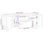 Preview: TV-Schrank 100x34x46 cm Massivholz Mango