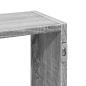 Preview: Wandregal Grau Sonoma 159x18x66 cm Holzwerkstoff