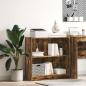 Preview: ARDEBO.de - Bücherregal Räuchereiche 80x24x76 cm Holzwerkstoff
