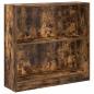 Preview: Bücherregal Räuchereiche 80x24x76 cm Holzwerkstoff