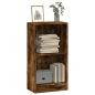 Preview: ARDEBO.de - Bücherregal Räuchereiche 40x24x76 cm Holzwerkstoff