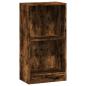 Preview: Bücherregal Räuchereiche 40x24x76 cm Holzwerkstoff