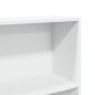 Preview: Bücherregal Weiß 80x24x176 cm Holzwerkstoff