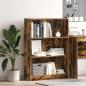 Preview: ARDEBO.de - Bücherregal Räuchereiche 80x24x109 cm Holzwerkstoff