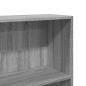 Preview: Bücherregal Grau Sonoma 80x24x176 cm Holzwerkstoff