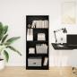 Preview: Bücherregal Schwarz 60x24x143 cm Holzwerkstoff