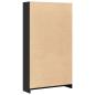 Preview: Bücherregal Schwarz 80x24x143 cm Holzwerkstoff