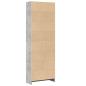 Preview: Bücherregal Betongrau 60x24x176 cm Holzwerkstoff
