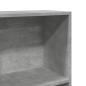 Preview: Bücherregal Betongrau 60x24x176 cm Holzwerkstoff