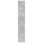 Preview: Bücherregal Betongrau 80x24x143 cm Holzwerkstoff