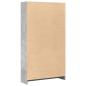 Preview: Bücherregal Betongrau 80x24x143 cm Holzwerkstoff